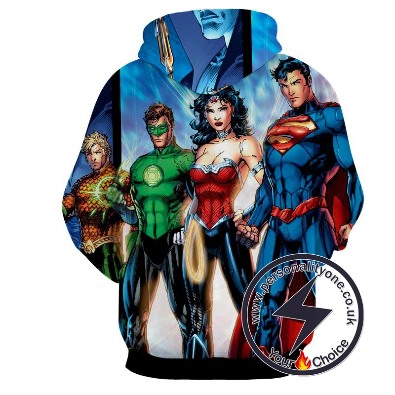 Justice League - Justice League 3D - Justice League Hoodies